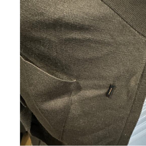 AKRIS Silk Knit Cardigan Charcoal size US 4 Shark tooth Hem - Picture 14 of 14